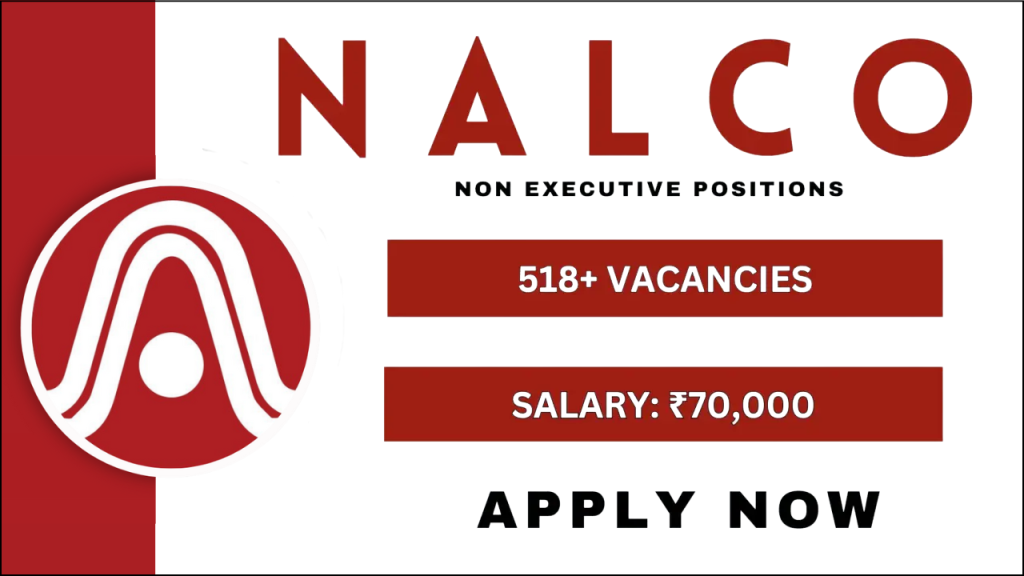 NALCO Recruitment 2025, Explore 518+ Non-Executive Job Opportunities Across India