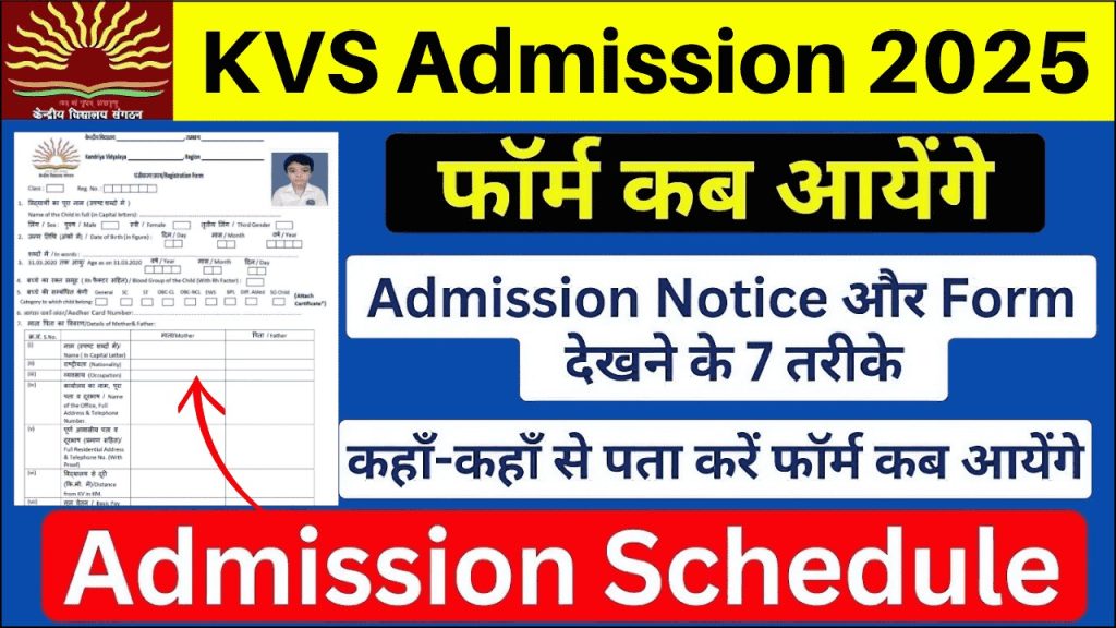 KVS School Admission 2025, Key Dates, Reservation Policy, and Selection Process