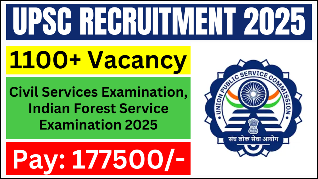 UPSC Recruitment 2025, Apply Now for Civil Services and Forest Services Exams